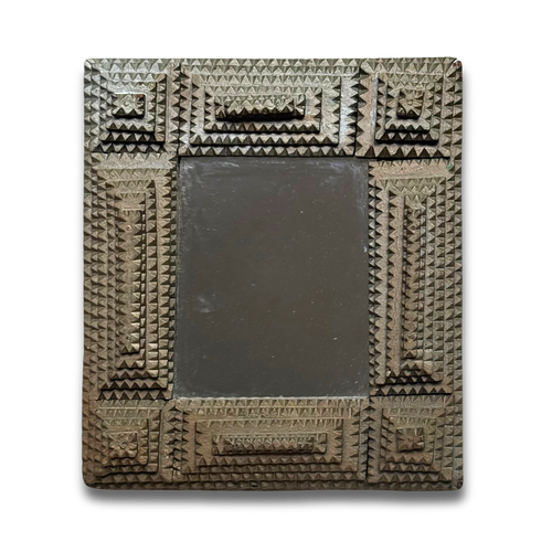 Early 20th-century Tramp Art Mirror