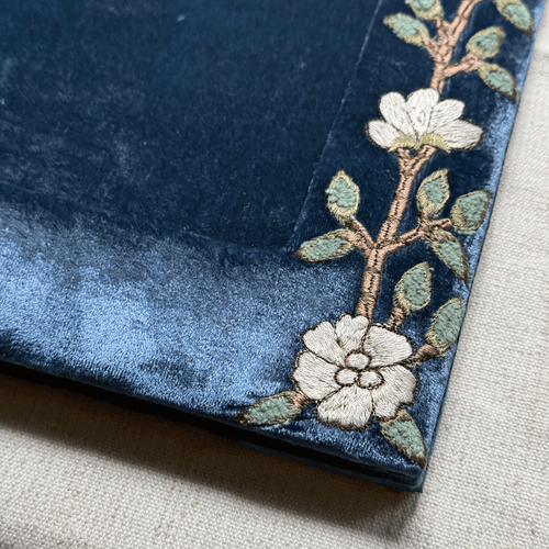 Tuileries Silk Velvet Tabletop Frame in Cobalt (#12)
