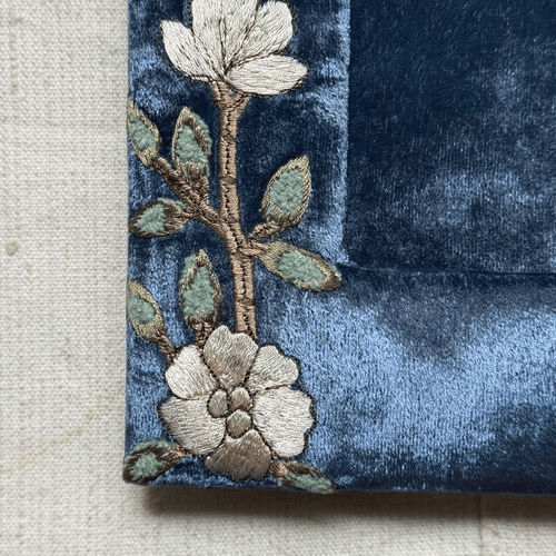 Tuileries Silk Velvet Tabletop Frame in Cobalt (#12)