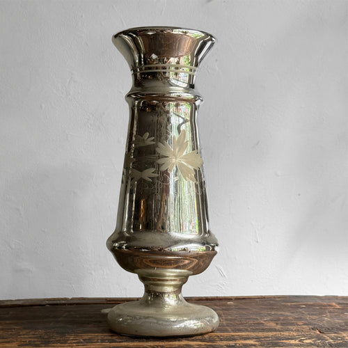 19th-century Mercury Glass Candle Holder (#10-12)