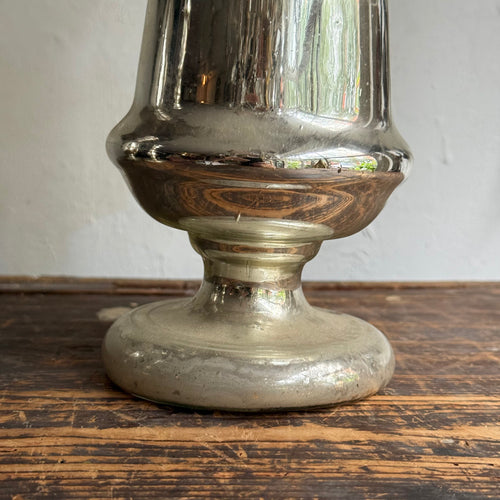 19th-century Mercury Glass Candle Holder (#10-12)