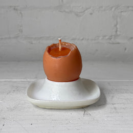 Uovo Alla Coque Soft Boiled Egg with Egg Cup Candle