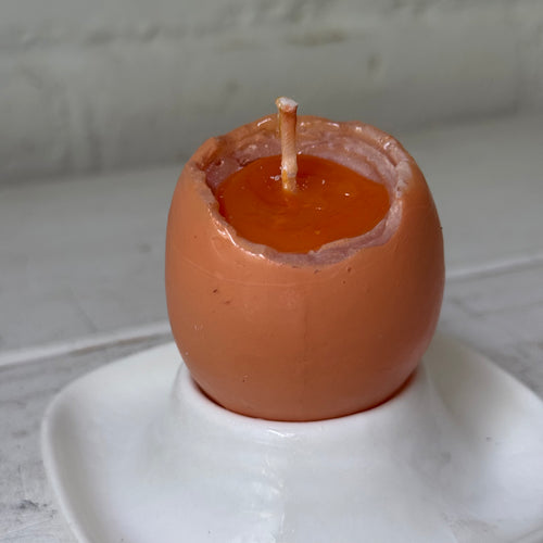 Uovo Alla Coque Soft Boiled Egg with Egg Cup Candle