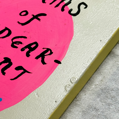 Leanne Shapton "Terms of Endearment" Painted Wooden Book