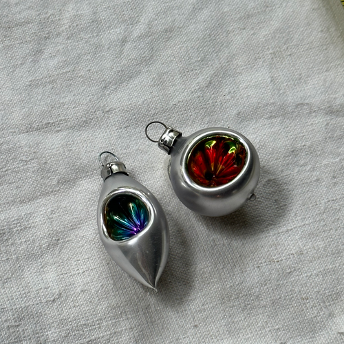 Nostalgic Mini Set of 2 Reflector Ornaments