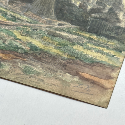 Evert Rabbers Early 20th-century Landscape Drawing (ERL12)