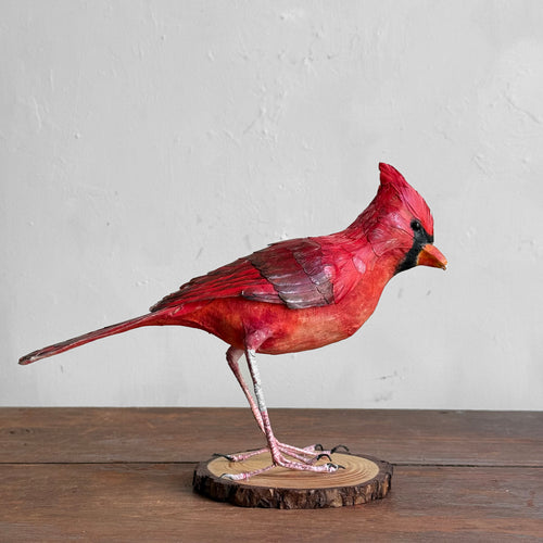 Papier-Mâché Cardinal