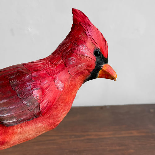 Papier-Mâché Cardinal
