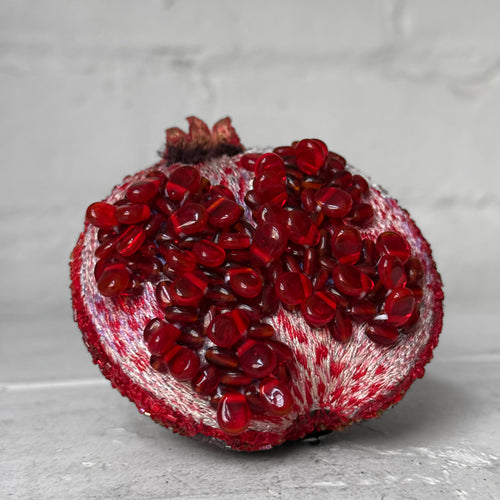 Hand-Beaded Pomegranate by Trovelore