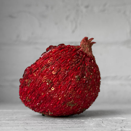 Hand-Beaded Pomegranate by Trovelore