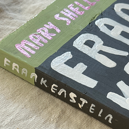 Leanne Shapton "Frankenstein" Painted Wooden Book