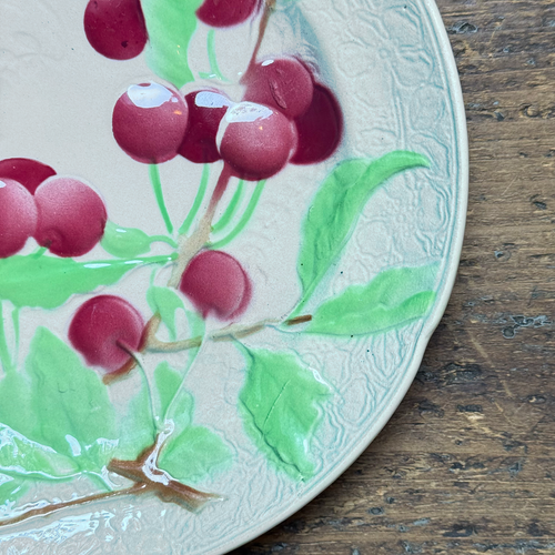 Set of 4 Early 20th Century French Fruit Plates