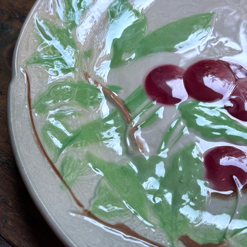 Set of 4 Early 20th Century French Fruit Plates