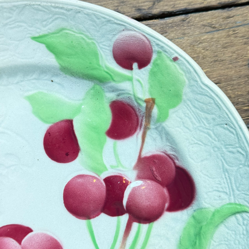 Set of 4 Early 20th Century French Fruit Plates