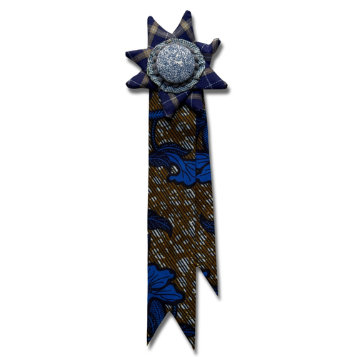 Vintage Dead Stock Ribbon Rosette Pin #12