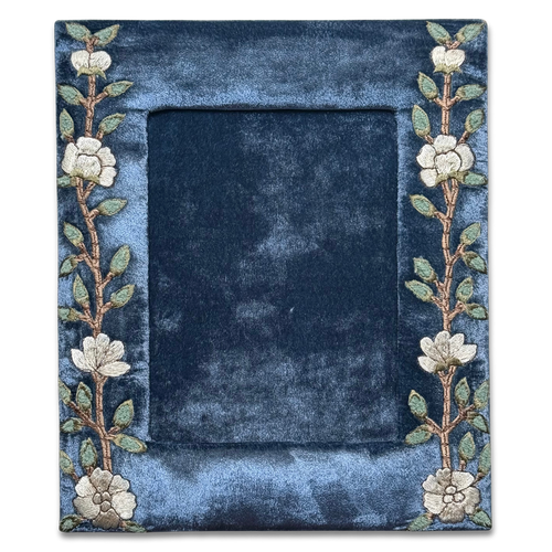 Tuileries Silk Velvet Tabletop Frame in Cobalt (#12)