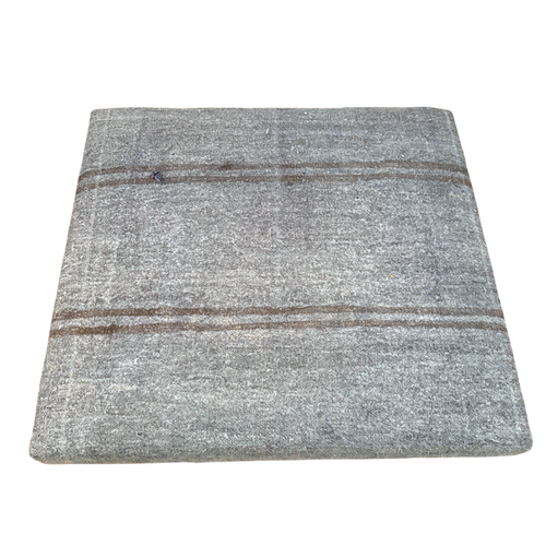 Custom Antique Overdyed Kilim Ottoman