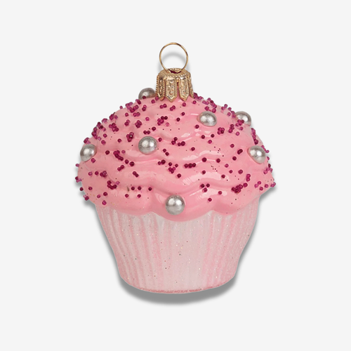 Raspberry Cupcake Ornament