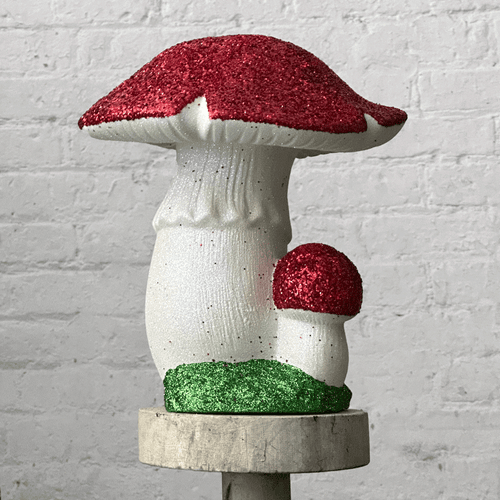Double Glitter Mushroom in Red