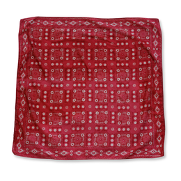 M A R Y N Wind Cotton Scarf in Faded Mulhouse Red