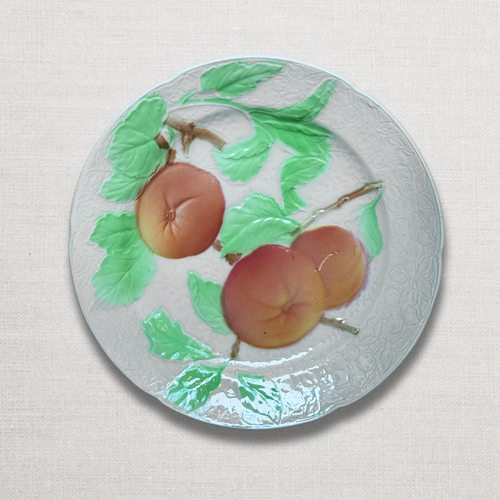 Set of 4 Early 20th Century French Fruit Plates
