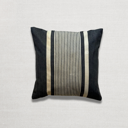 Custom 19th-century Small French Ticking Pillow (#38)