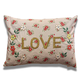 "Love" Embroidered Cushion (CS-821)