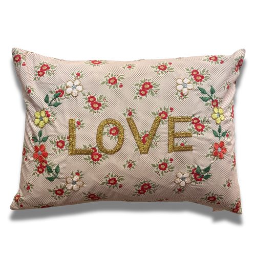 "Love" Embroidered Cushion (CS-821)