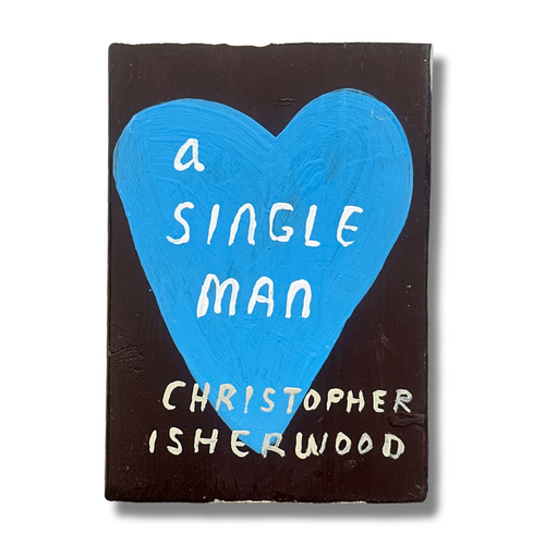 Leanne Shapton "A Single Man" Painted Wooden Book