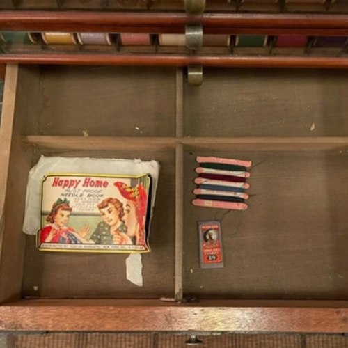 Early 20th-century Belding’s Silk Spool Thread Display Cabinet