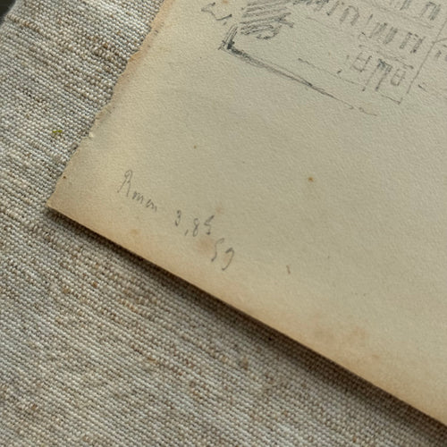 19th-century French Pencil Drawing by Alphonse Baril (#81)