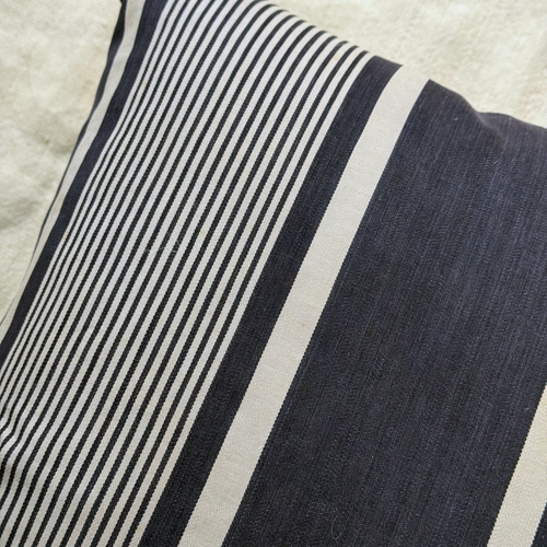 Custom 19th-century French Ticking Pillow (#3-08)
