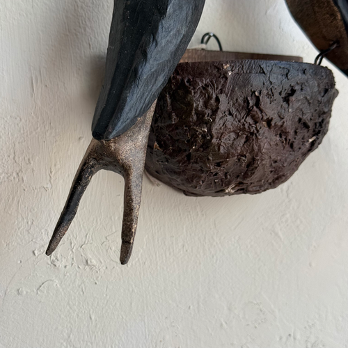 Early 20th-century Black Forest Carved Bird's Nest (BFB-11)