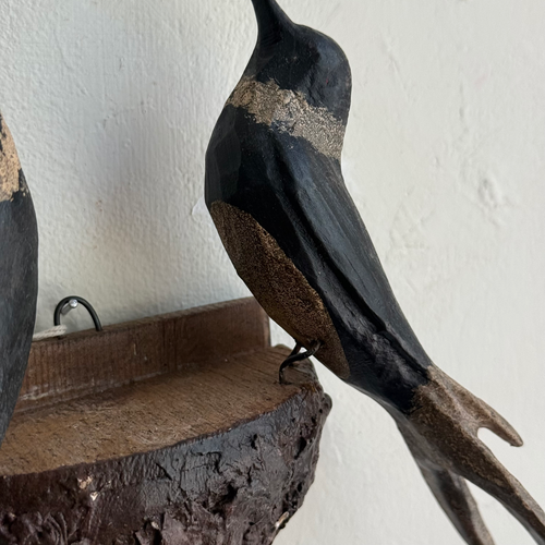 Early 20th-century Black Forest Carved Bird's Nest (BFB-11)