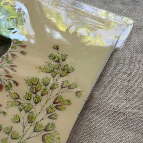 One-of-a-Kind Collaged Potted Foliage Bouquet Mat (#13)