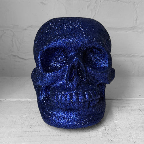 Ino Schaller Glitter Skull in Navy