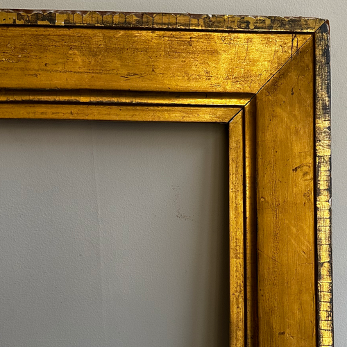 24.25" W x 31.25" H Antique 19th Century Gilt Frame #13
