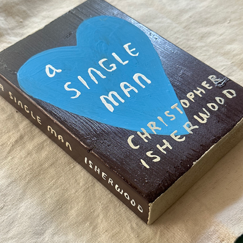 Leanne Shapton "A Single Man" Painted Wooden Book