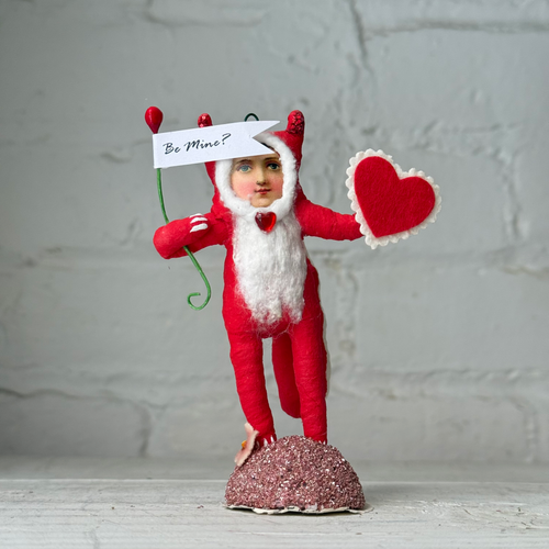 Spun Cotton Pink Valentine's Day Skunk #13