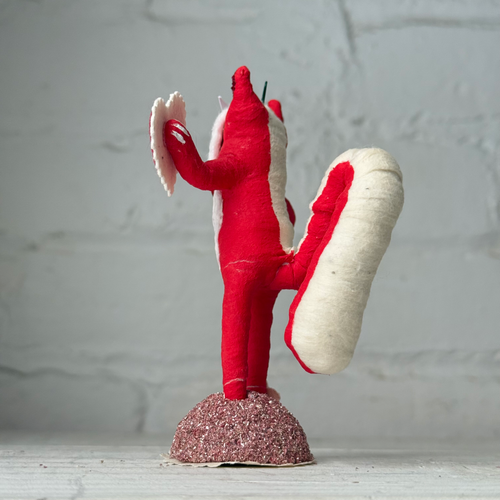 Spun Cotton Pink Valentine's Day Skunk #13