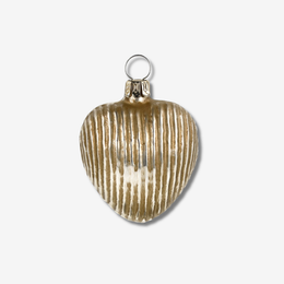 Heart with Grooves Ornament