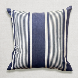 Custom 19th-century French Ticking Pillow (#3-08)