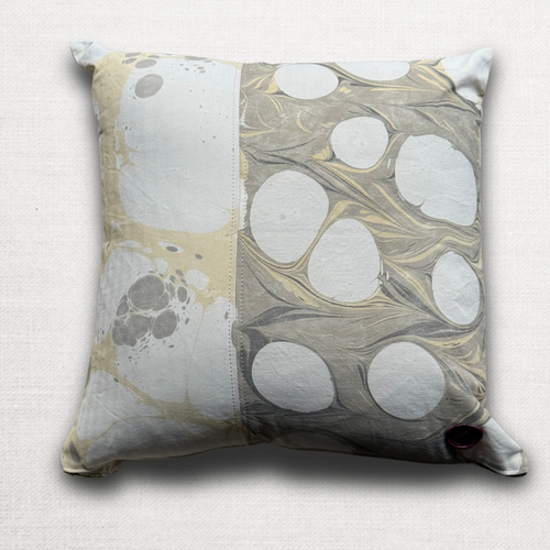 Hand Marbled One-of-a-Kind Pillow (26-07)