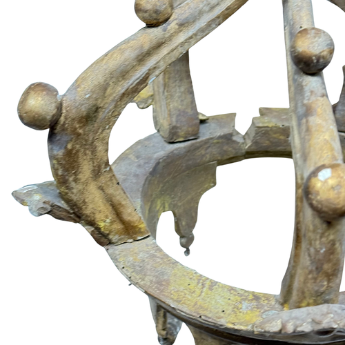 19th-century Italian Carved Wood Crown