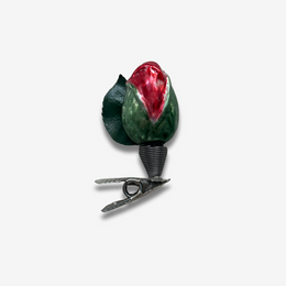 Nostalgic Mini Clip-on Rose Bud Ornament