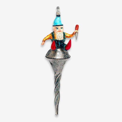 Gnome On Screw Ornament