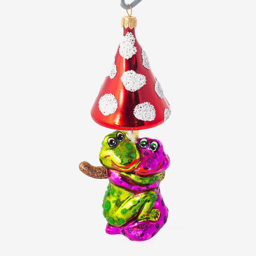 Dinos on Mushroom Ornament