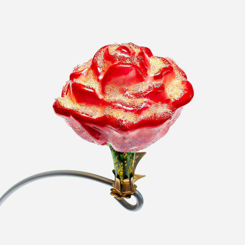 Red Rose Clip-on Ornament
