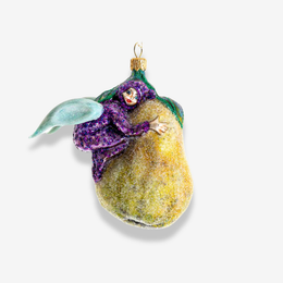 Elf on a Pear Ornament