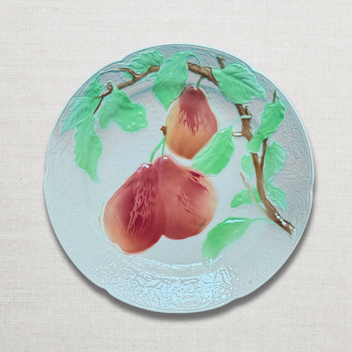 Set of 4 Early 20th Century French Fruit Plates